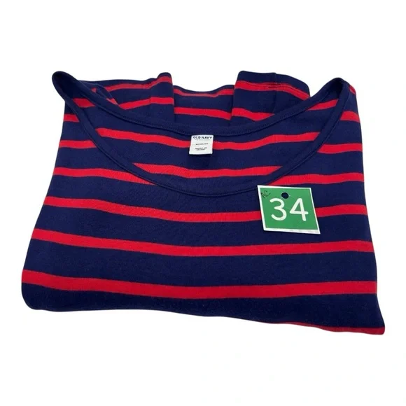 Old Navy Blue and Red Striped Dress - Picture 9 of 9